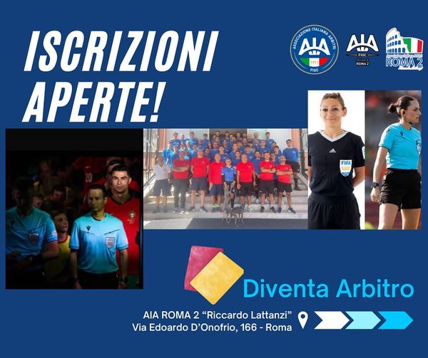 APERTE LE ISCRIZIONI AL CORSO ARBITRI 2024-2025 45 corso ae 24 25 bis